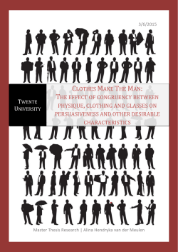 The effect of congruency between physique, clothing and glasses on