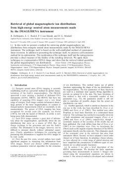 Retrieval of global magnetospheric ion distributions from high