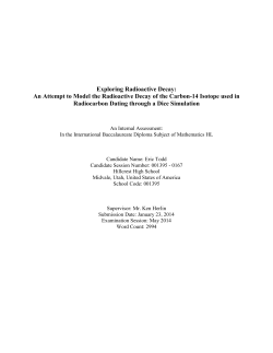 Exploring Radioactive Decay - Portfolio
