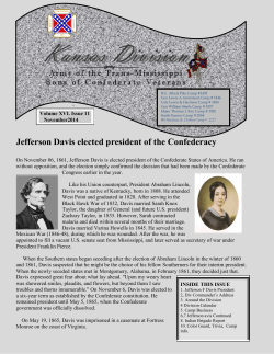 Jefferson Davis elected president of the Confederacy