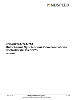 Multichannel Synchronous Communications Controller