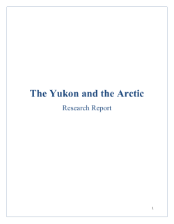 The Yukon and the Arctic Research Report