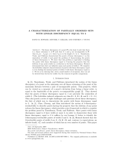 A characterization of partially ordered sets with linear discrepancy