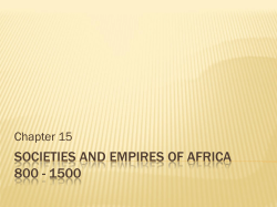Societies and empires of Africa 800