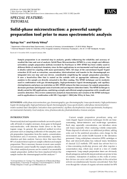 TUTORIAL Solid-phase microextraction: a powerful sample