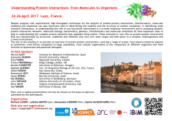 Understanding Protein Interactions: from Molecules to Organisms 24