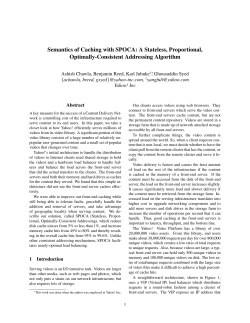 Semantics of Caching with SPOCA: A Stateless, Proportional