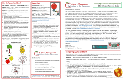 Spring Agricultural Literacy Program Comparing Apples and Earth