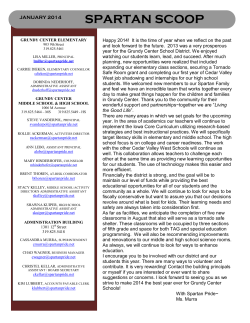 spartan scoop - Grundy Center Community Schools
