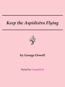 Keep the Aspidistra Flying