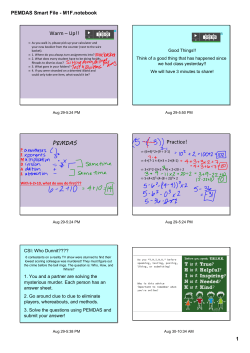 PEMDAS Smart File