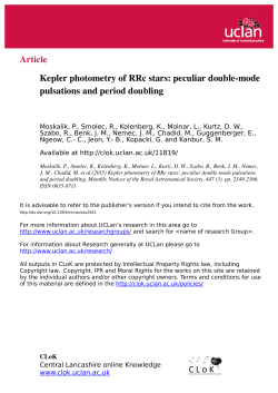 Article Kepler photometry of RRc stars: peculiar double