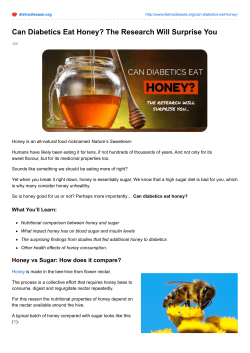 Can Diabetics Eat Honey? The Research Will
