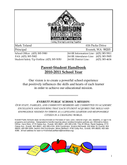 Parent-Student Handbook 2010-2011 School Year