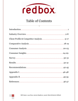 Redbox Situation Analysis