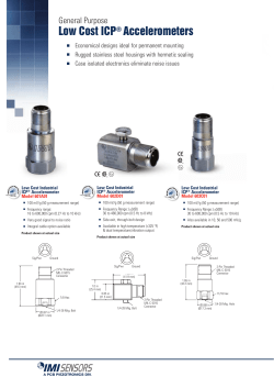 Low Cost ICP® Accelerometers