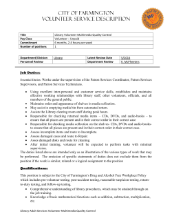 Library Multimedia Quality Control