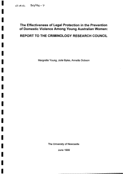 The effectiveness of legal protection in prevention of domestic