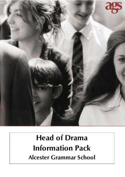 Head of Drama Information Pack
