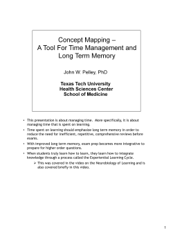 Concept Mapping Notes