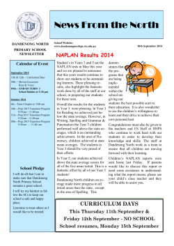 News From the North - Dandenong North Primary School