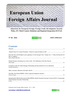 European Union Foreign Affairs Journal