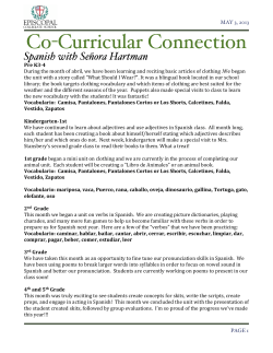 April 2013 - Episcopal Collegiate School