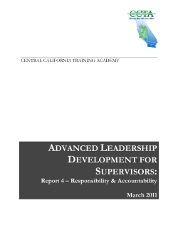 advanced leadership development for supervisors