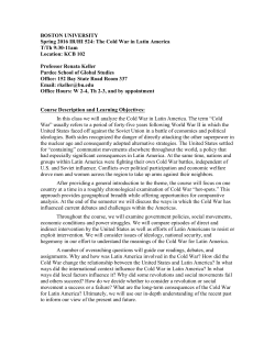 HI 524:The Cold War in Latin America