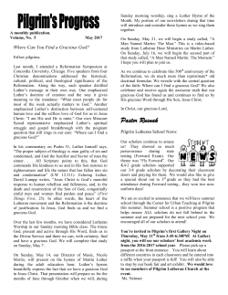 Pastor Rusnak - Pilgrim Lutheran Church