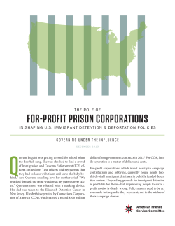 for-profit prison corporations - American Friends Service Committee