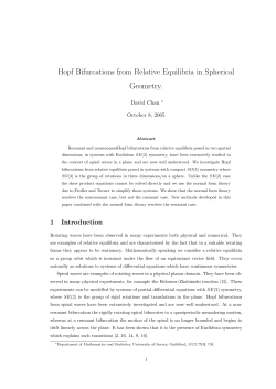 Hopf Bifurcations from Relative Equilibria in Spherical Geometry.