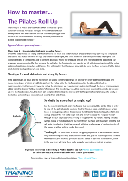 How to master&hellip; The Pilates Roll Up