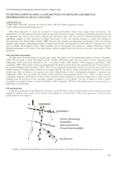 fluid inclusion planes: a link between fluid flow and brittle