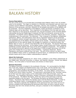 BALKAN HISTORY