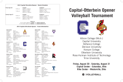 Capital-Otterbein Opener Volleyball Tournament