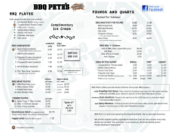 BBQ PLATES POUNDS AND QUARTS Ice Cream