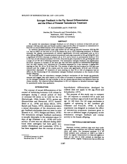 Estrogen Feedback in the Pig: Sexual Differentiation and the Effect