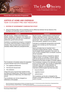 Student pre-visit resource - Law Society of Western Australia