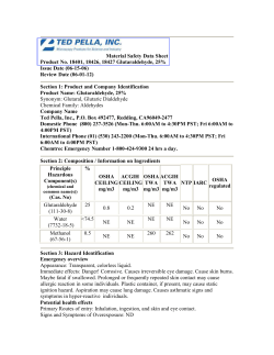 Material Safety Data Sheet Product No. 18401
