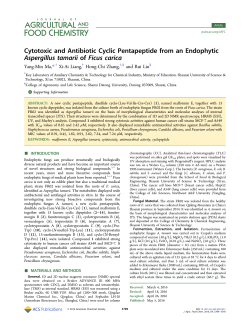 Cytotoxic and Antibiotic Cyclic Pentapeptide from
