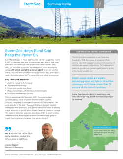 Customer Profile - Sam Houston Electric Cooperative
