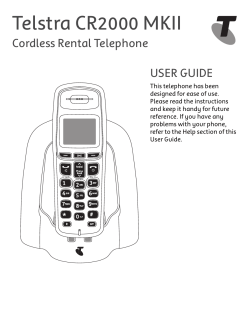 Telstra CR2000 MKII Cordless Telephone