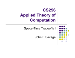 CS256 Applied Theory of Computation