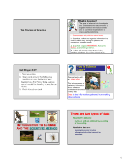 There are two types of data