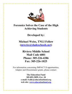 Forensics Solves the Case of the High Achieving Students