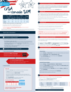 Quick Start instructions