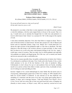 MSIDA Professor Mark