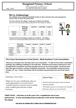 July-2015. - Hempland Primary School