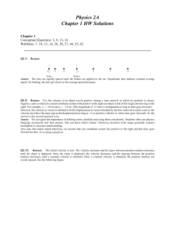 Physics 2A Chapter 1 HW Solutions
